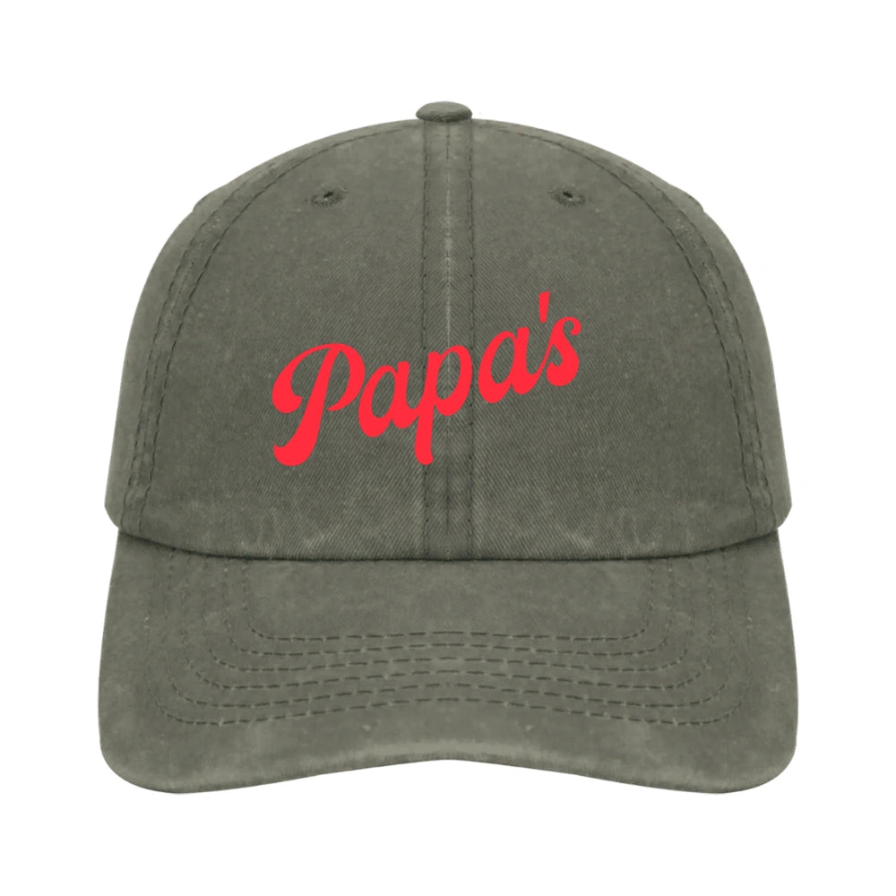 Papa's Washed Cotton Cap - Black