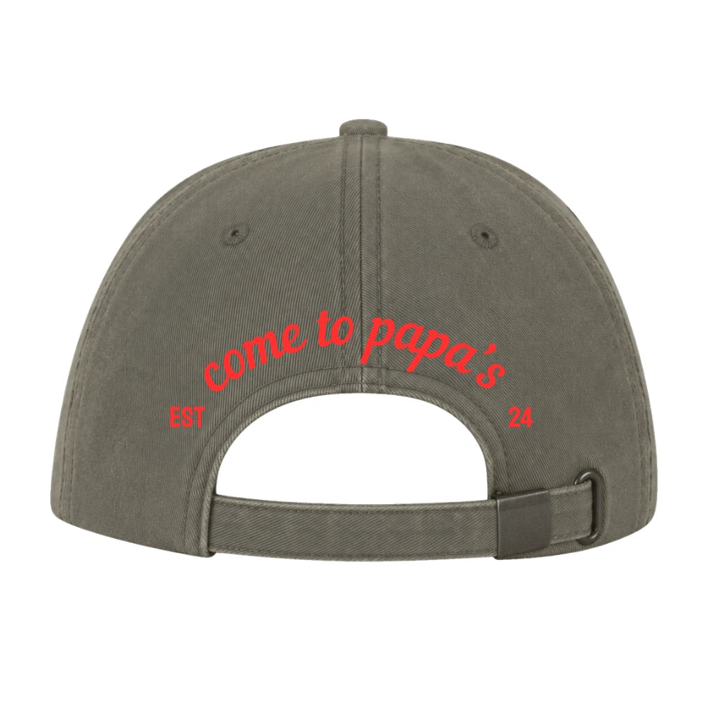 Papa's Washed Cotton Cap - Black