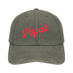 Papa's Washed Cotton Cap - Black