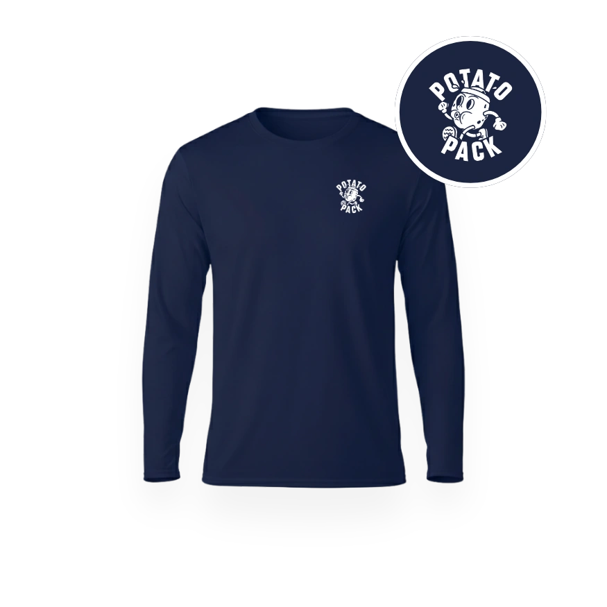 Potato Pack Long Sleeve Active Tee (Adults)